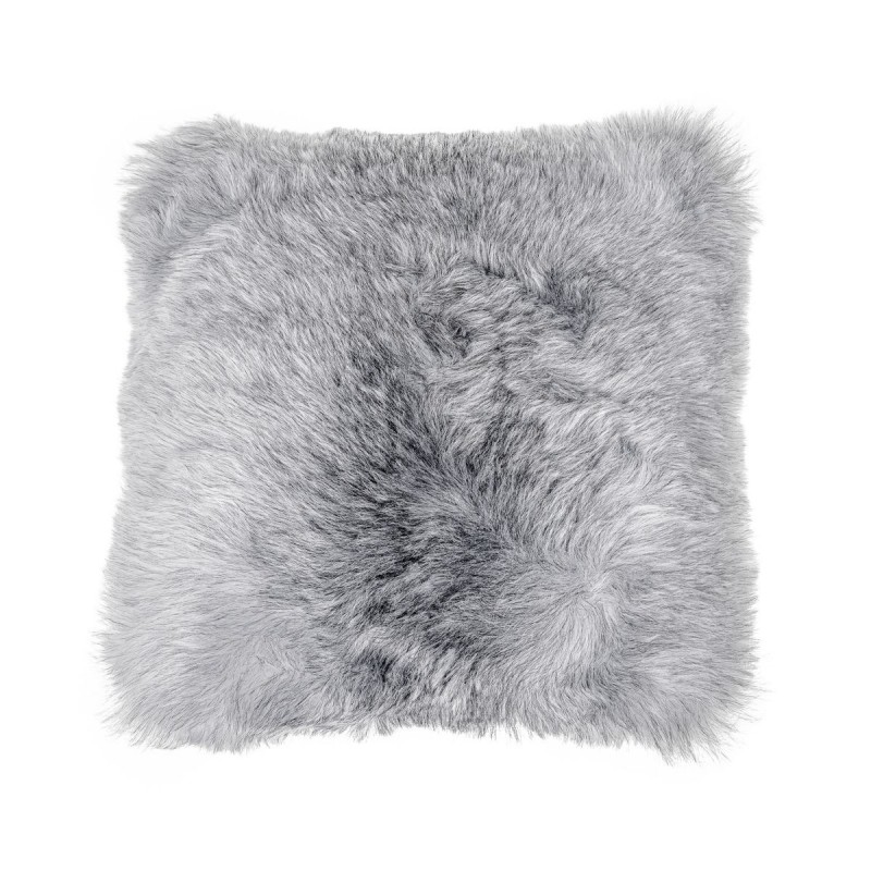 Cojín de piel de oveja, pelos cortos de Islandia (blanco, gris) - image 54271