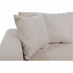 Sofa bed 6 places fabric Niche on the right KATIA Beige