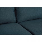 Sofa bed 6 places fabric Niche on the right KATIA Blue