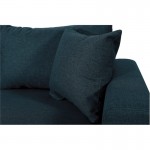 Sofa bed 6 places fabric Niche on the left KATIA Blue