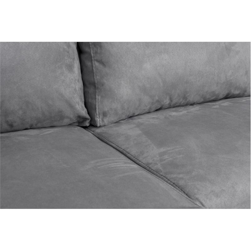 Sofa bed 6 places fabric PU microfiber Niche on the right KATIA Grey, black - image 54435