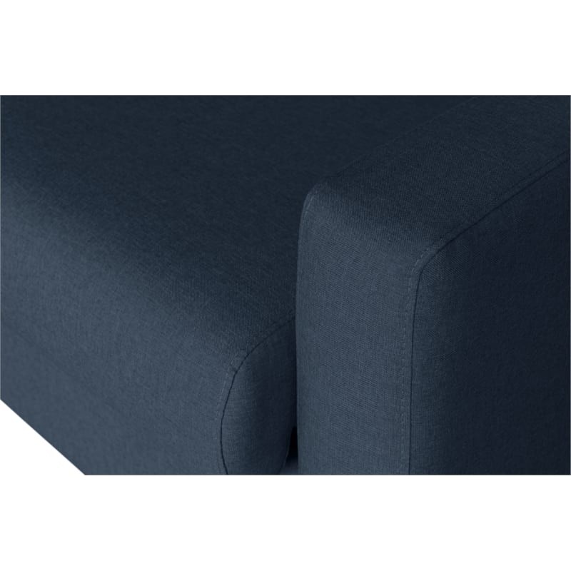 Sofa bed 3 places fabric Mattress 140 cm NOELISE Dark blue - image 54533