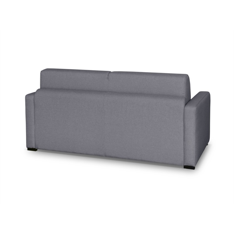 Sofa bed 3 places fabric Mattress 140 cm NOELISE Light grey - image 54566