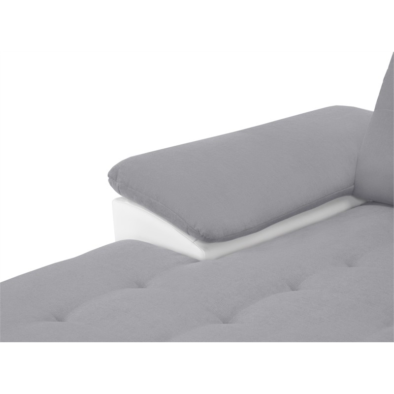 Convertible corner sofa 6 seats Right angle DIMITRYPLUS Grey,white - image 54749