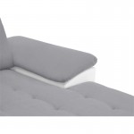 Convertible corner sofa 6 places Left angle DIMITRYPLUS Grey, white