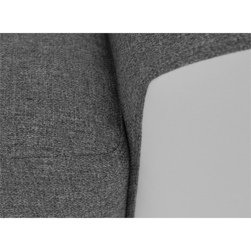 Corner sofa convertible 3 places headrest PU fabric ALI Grey, white - image 54905