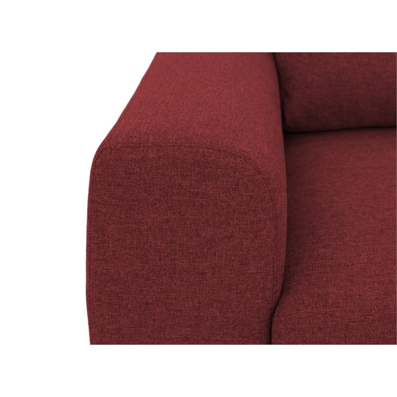 Convertible corner sofa 3 places fabric DONIA Bordeaux - image 54989
