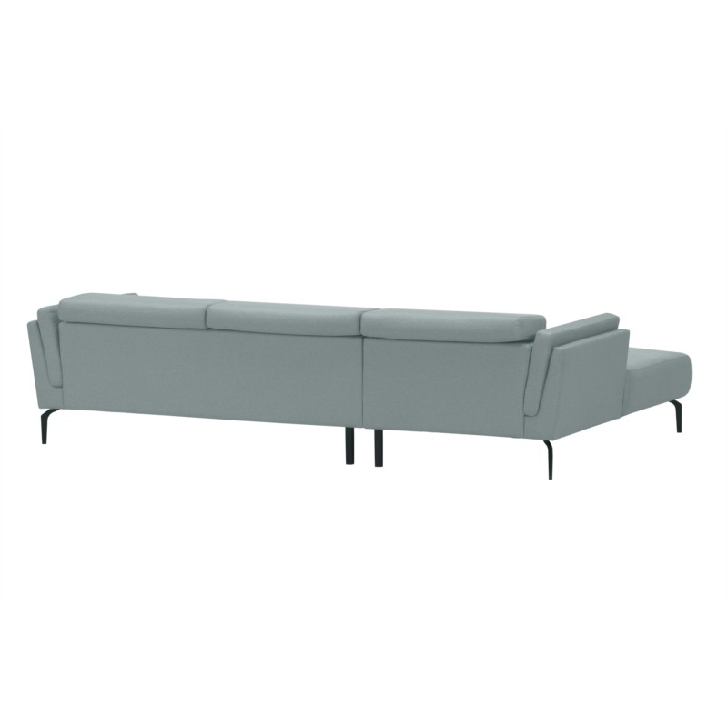 Corner sofa 4 places fabric feet metal Angle Left LULU Blue celadon - image 55062