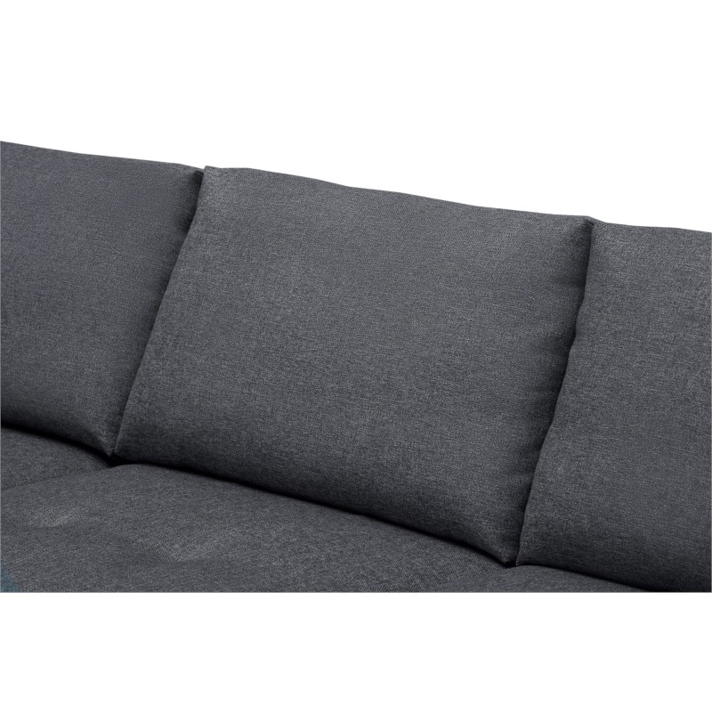 Convertible corner sofa 5 seats fabric Right Angle ARIA Dark grey - image 55143