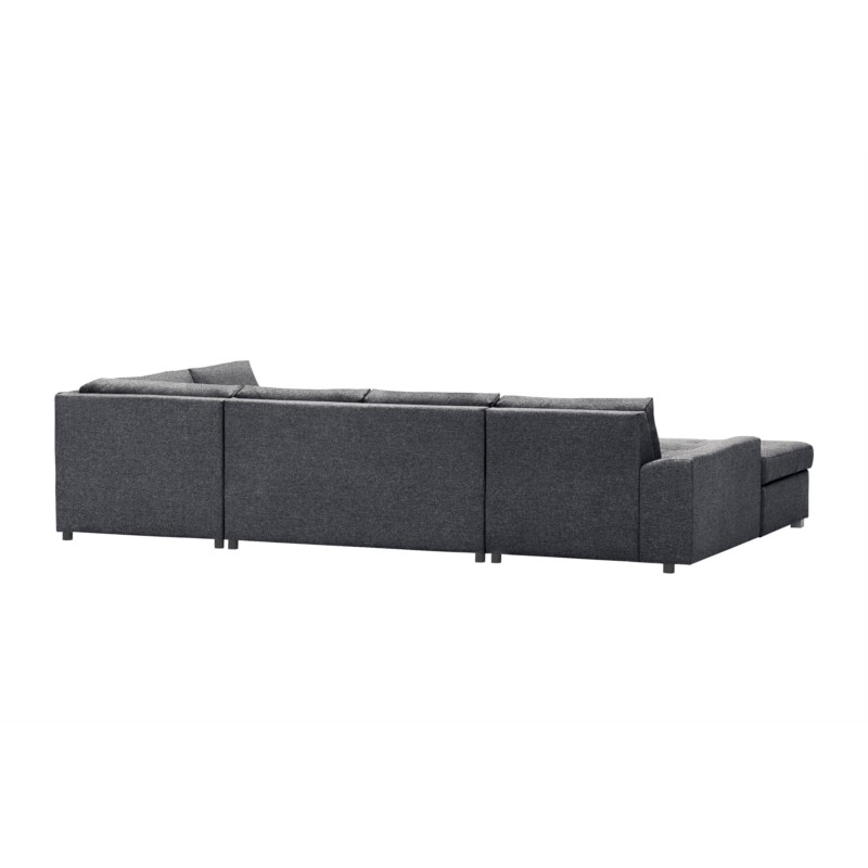 Convertible corner sofa 5 seats fabric Right Angle ARIA Dark grey - image 55146