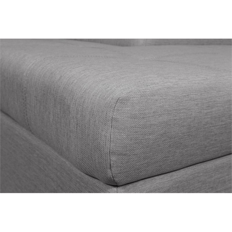 Corner sofa convertible 5 places trunk fabric Angle Right IVY Light grey - image 55326
