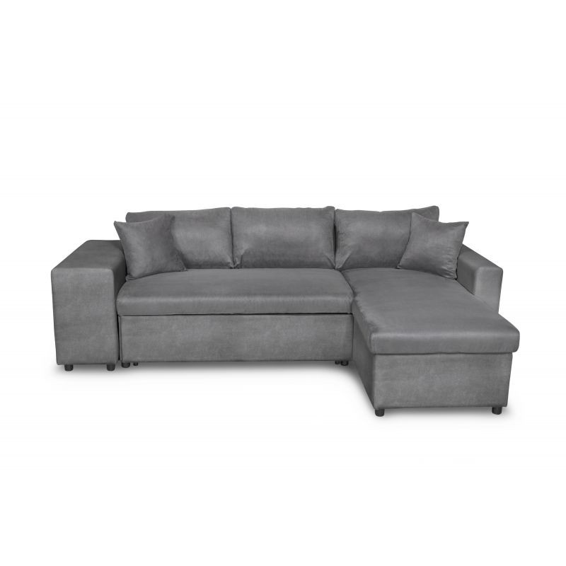 Convertible corner sofa microfiber niche left KATIA Grey - image 55441
