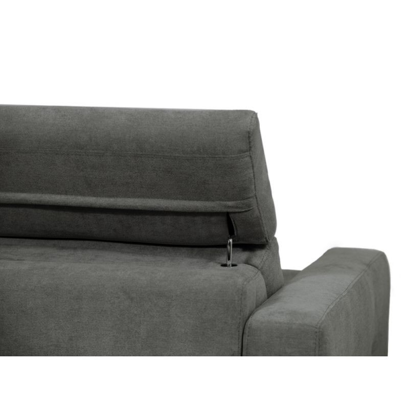 Sofa bed 3 places fabric MINA (Dark grey) - image 55874