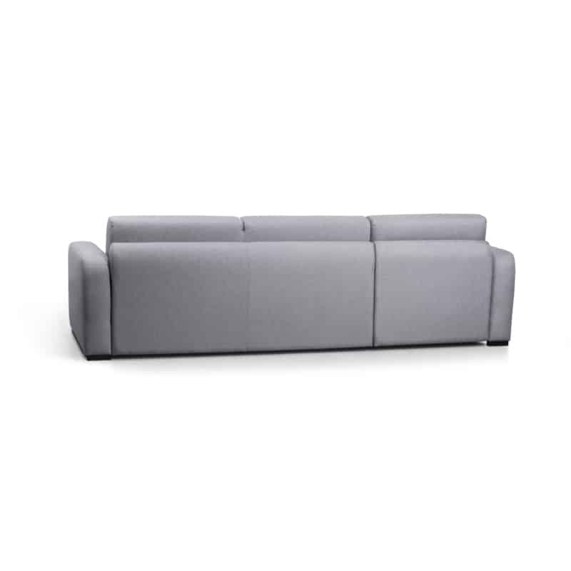 Convertible corner sofa 3 places fabric Left Angle LANDIN (Light grey) - image 55893