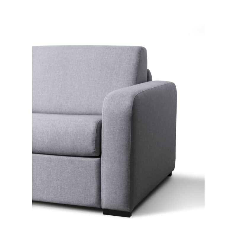 Convertible corner sofa 3 places fabric Left Angle LANDIN (Light grey) - image 55897