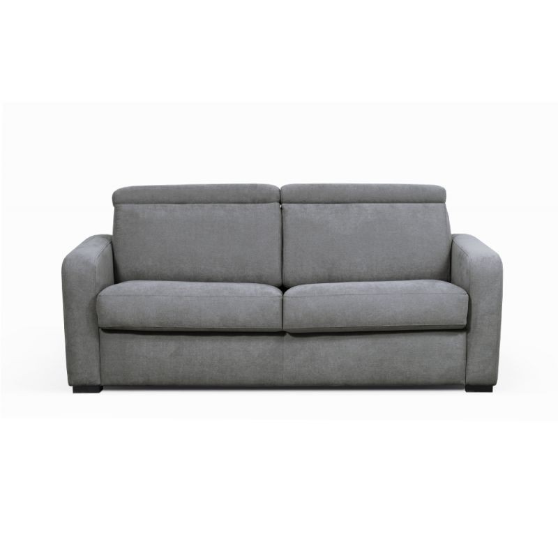 Sofa bed 3 places head fabric CAROLE (Dark grey) - image 56059