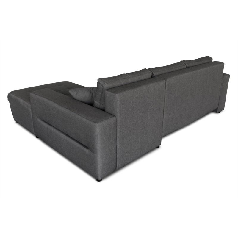 Convertible corner sofa 4 places fabric Right Angle BOND (Dark Grey) - image 56630