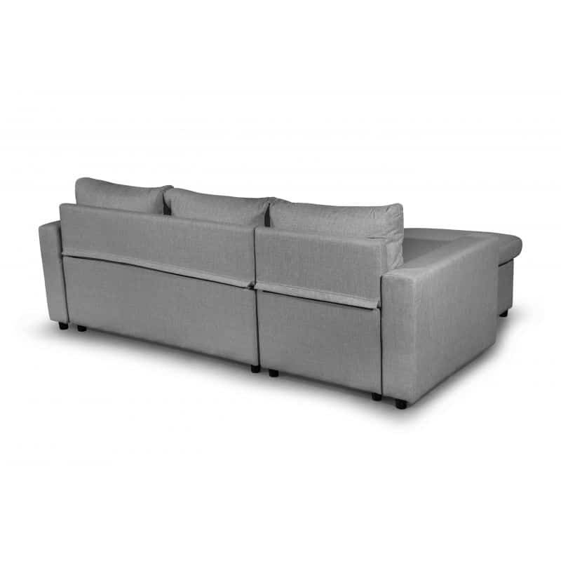Convertible corner sofa 3 places fabric AMARO (Light grey) - image 56706