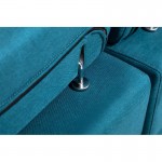 Canapé d'angle convertible 6 places tissu Angle Droit PARMA (Bleu)