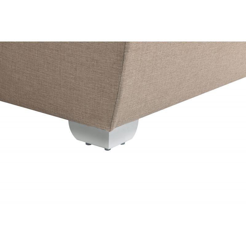Convertible corner sofa 6 places fabric Right Angle PARMA (Beige) - image 56947