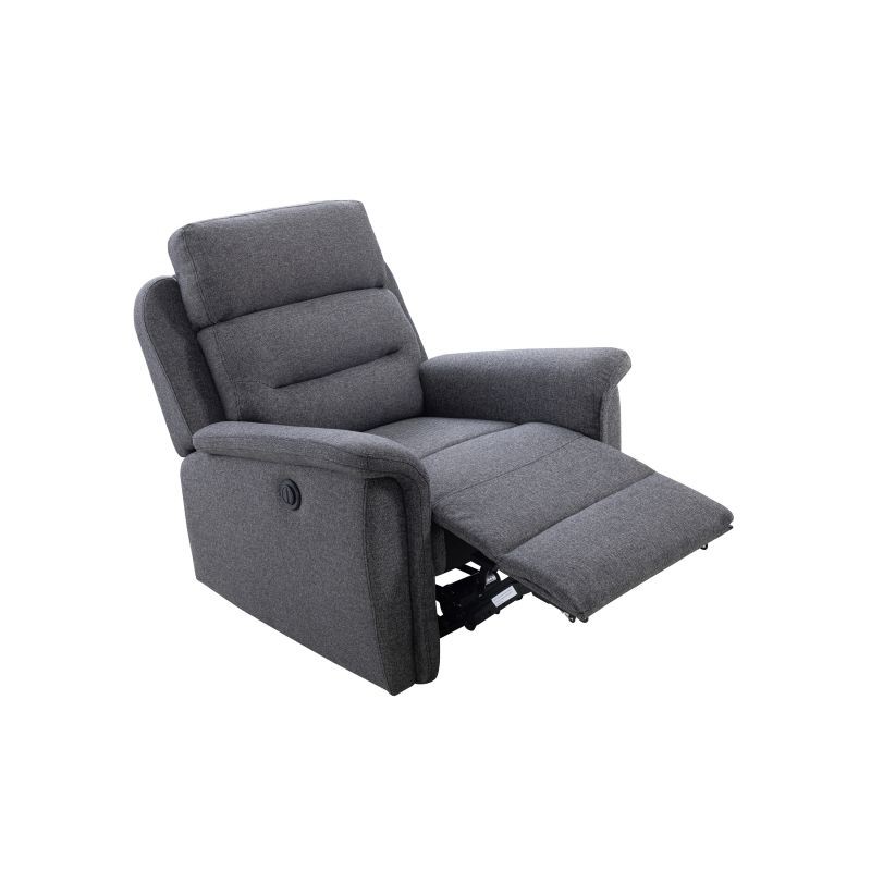 Sedia relax elettrica in tessuto TONIO (grigio scuro) - image 57062