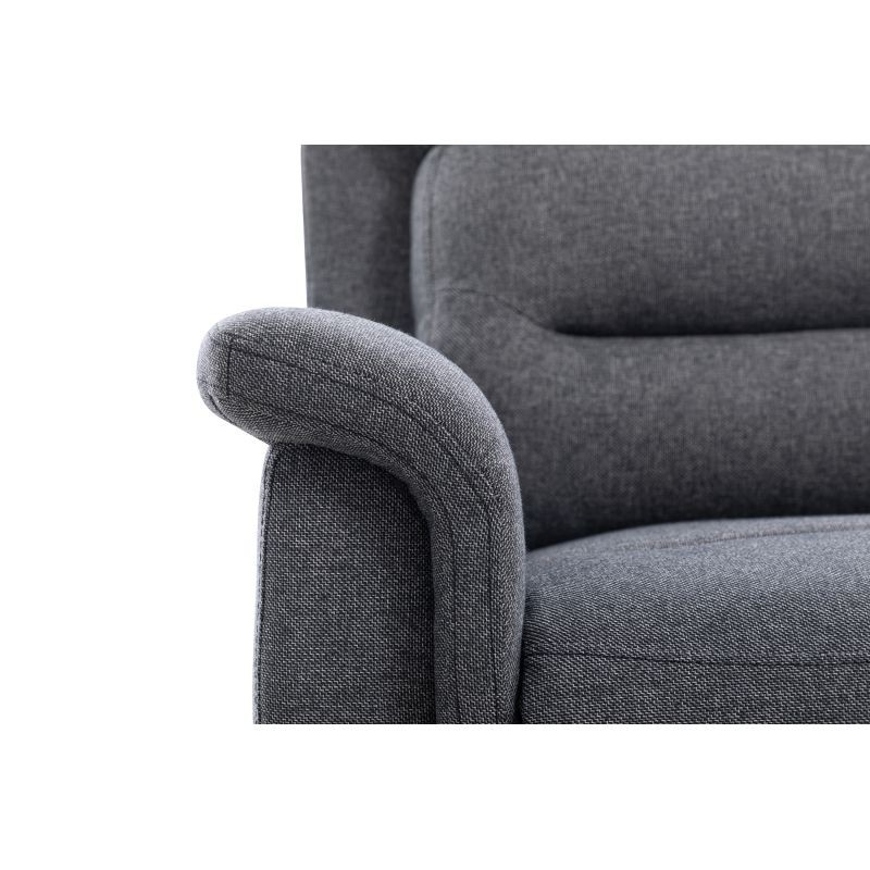 Sedia relax elettrica in tessuto TONIO (grigio scuro) - image 57064
