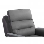 Electric relaxation chair in microfiber and imitation TONIO (Grey, black)