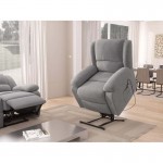 Electric relaxation chair with SHANA microfiber lifter (Grey)