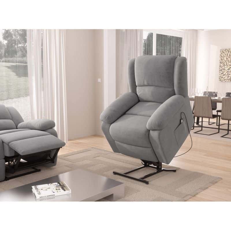 Electric relaxation chair with SHANA microfiber lifter (Grey) - image 57111