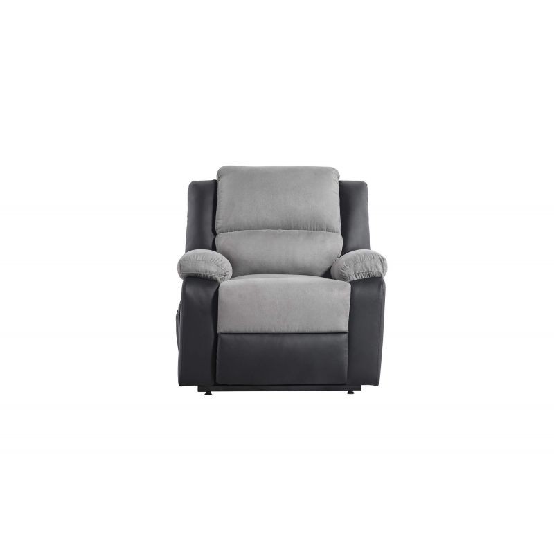Electric relaxation chair with microfiber lifter and SHANA imitation (Grey, black) - image 57147