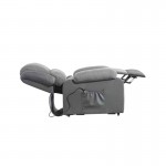 Electric relaxation chair with microfiber lifter and SHANA imitation (Grey)