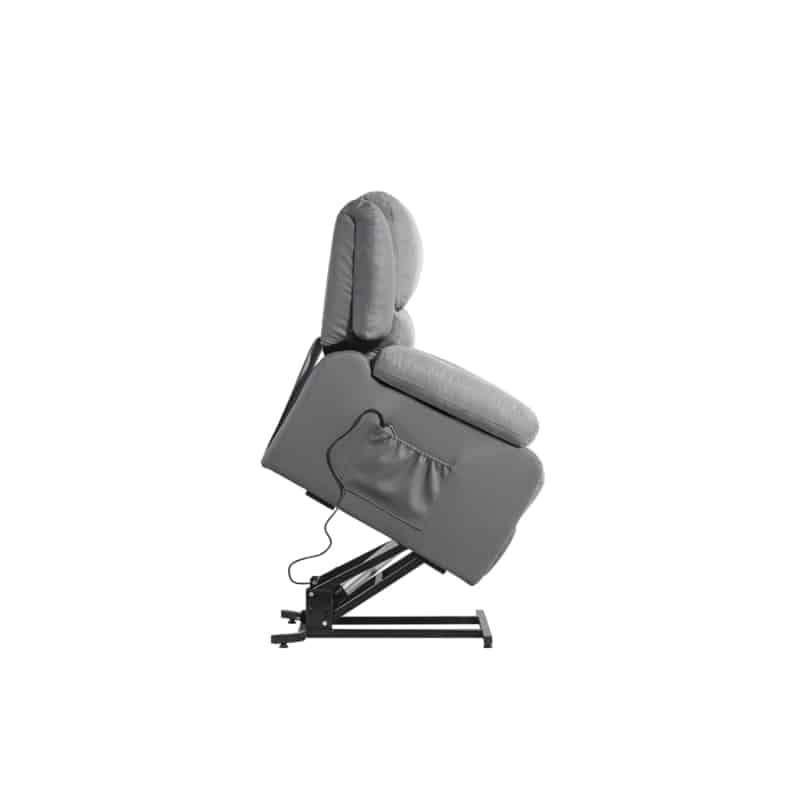 Electric relaxation chair with microfiber lifter and SHANA imitation (Grey) - image 57153