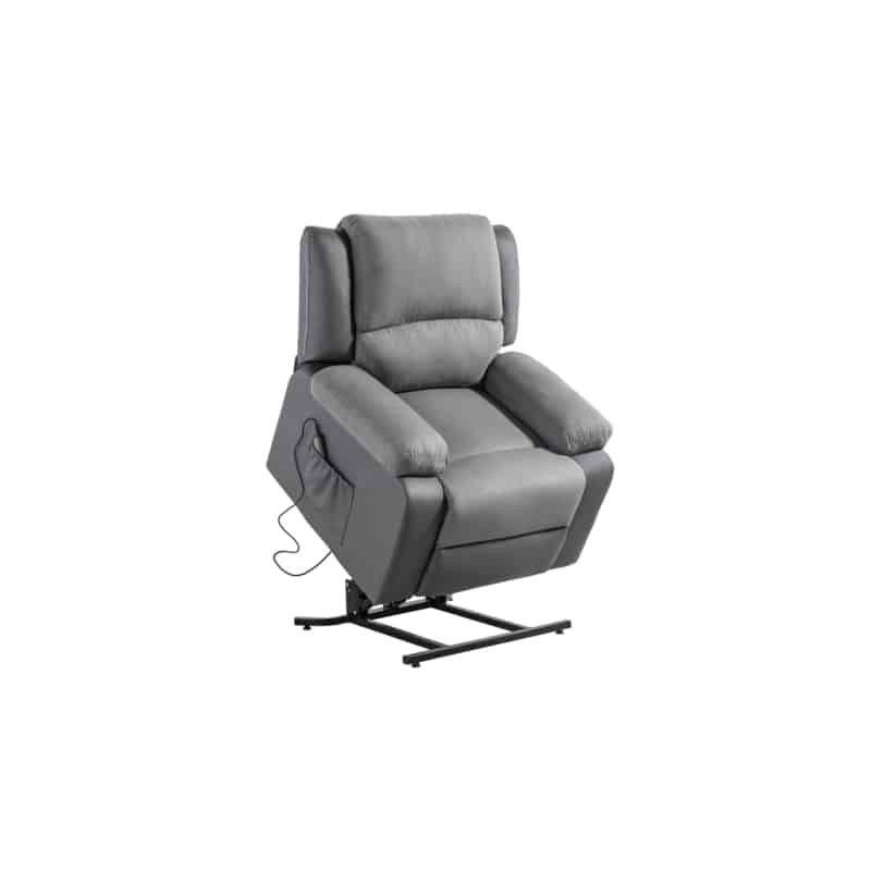 Electric relaxation chair with microfiber lifter and SHANA imitation (Grey) - image 57158