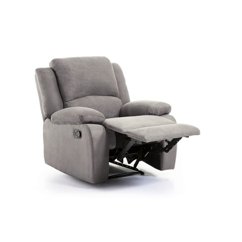 Manual relaxation chair in microfiber ATLAS (Grey) - image 57202