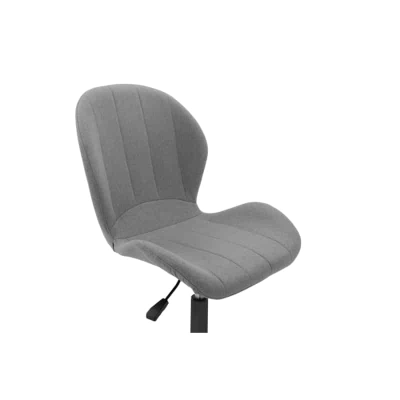 Sedia da ufficio in tessuto con gambe nere BEVERLY (grigio chiaro) - image 57293