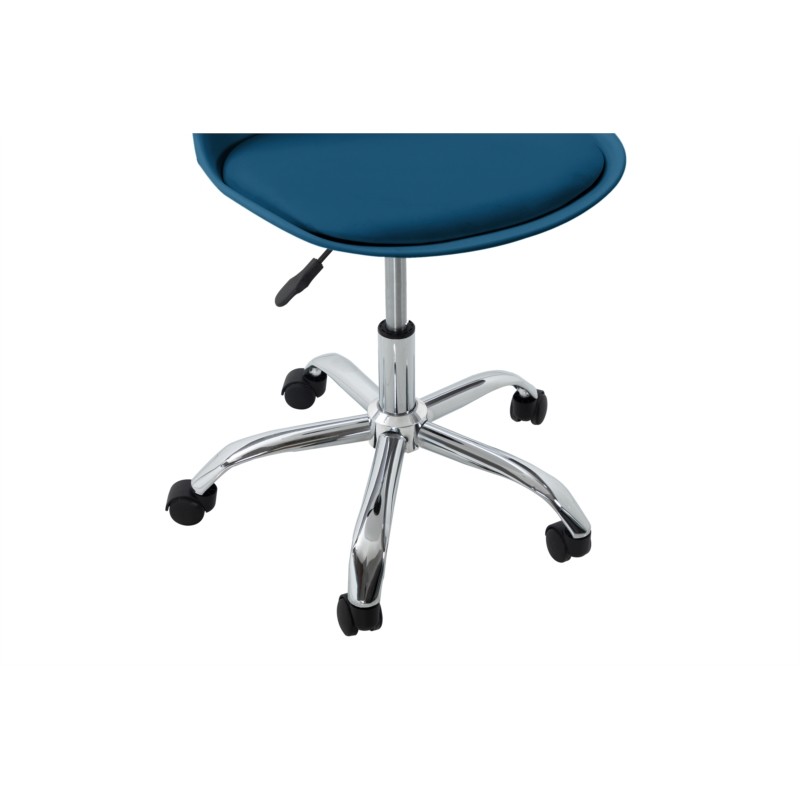 Office chair in polypropylene and imitation TONO (Petroleum blue) - image 57367