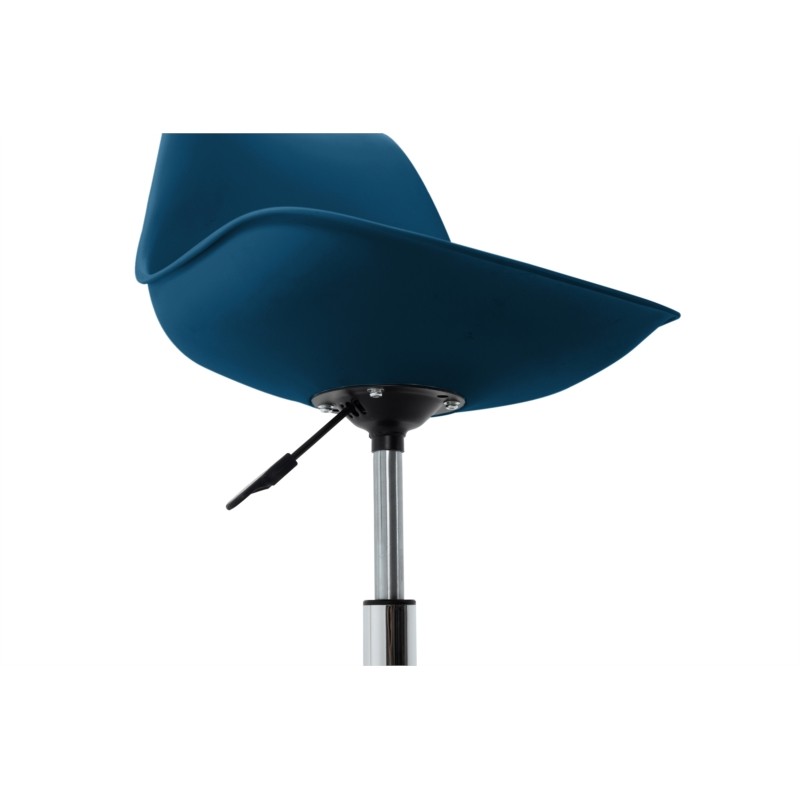 Office chair in polypropylene and imitation TONO (Petroleum blue) - image 57375
