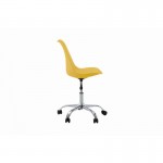 Office chair in polypropylene and imitation TONO (Yellow)