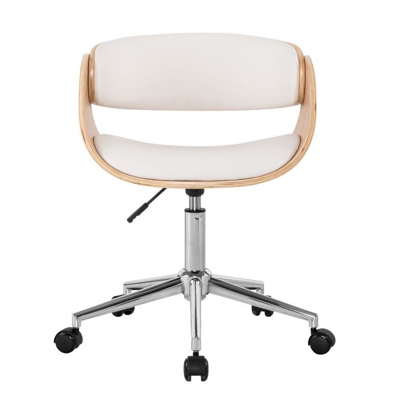 Scandinavian office chair NORDY (White, natural) - image 57386