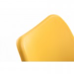 Set aus 2 skandinavischen Stühlen helle Holzbeine SIRIUS (Gelb)