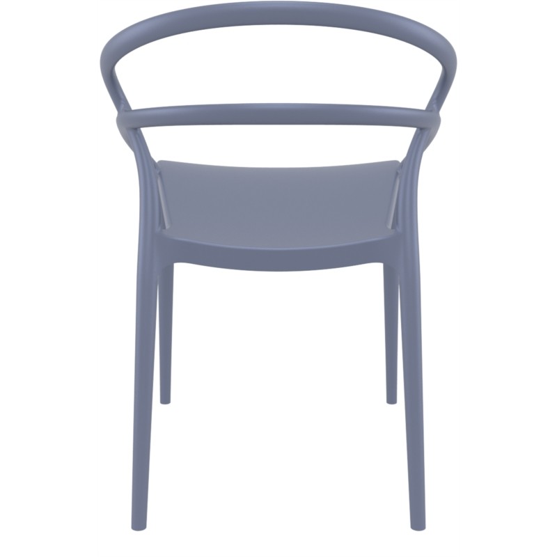 Juego de 4 sillas en polipropileno Interior-Exterior IBIZA (Gris) - image 57817