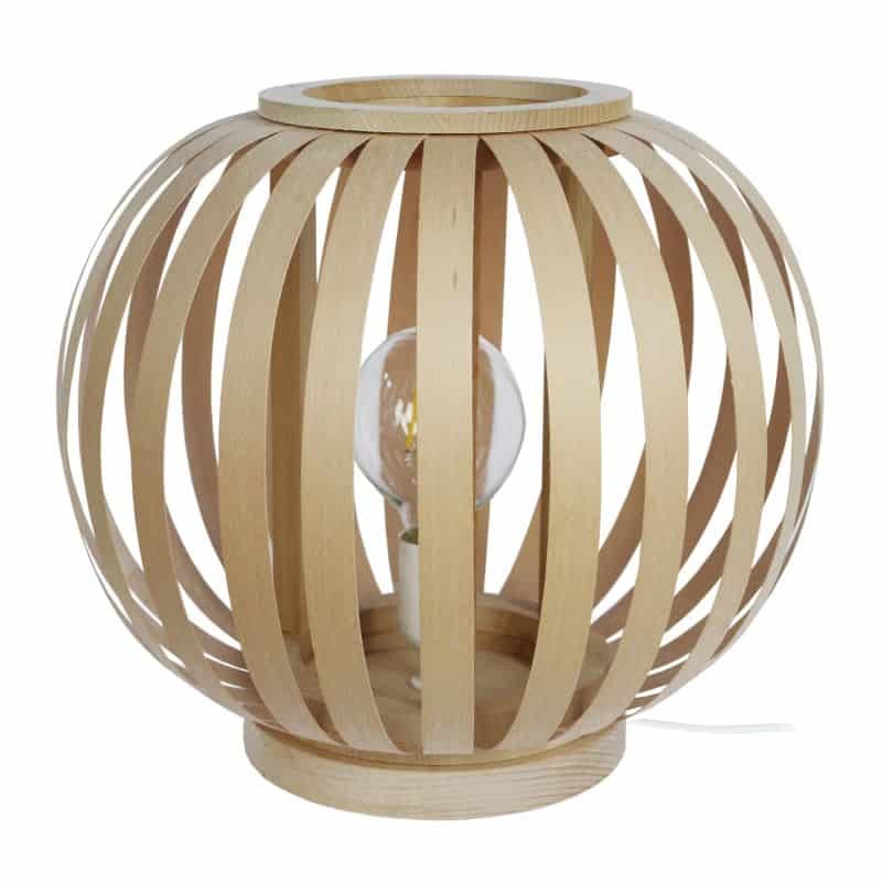 Lámpara de mesa de madera diámetro 40 cm BOK (Natural) - image 57839