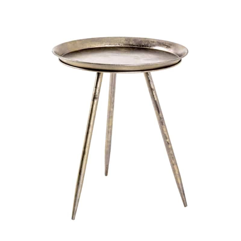 Side table in bronze stained metal 44 cm BRONZ (Bronze) - image 57891