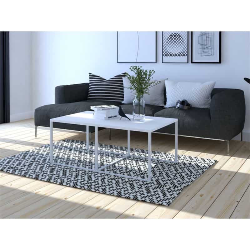 Rectangular coffee table 102x67 cm BARRY (White)