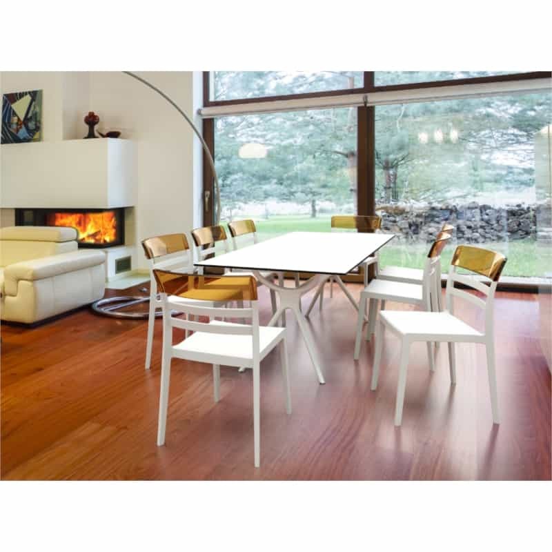 Tisch 180 cm Indoor-Outdoor MALTA (Weiß) - image 57957