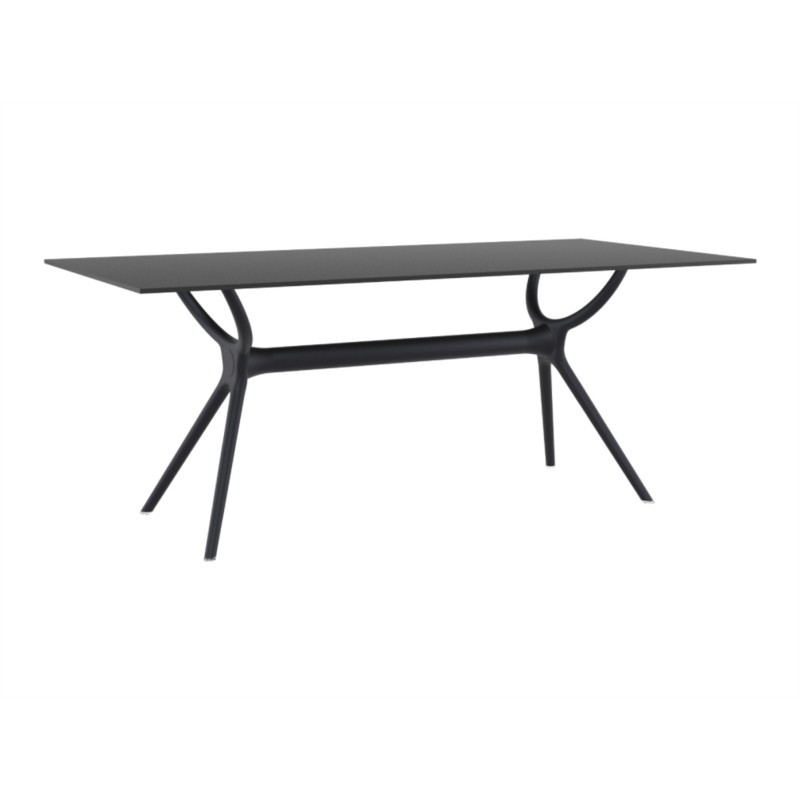 Tisch 180 cm Indoor-Outdoor MALTA (Black)