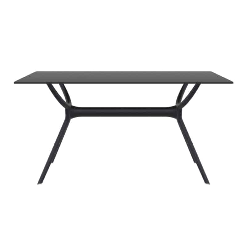 Tisch 140 cm Innen Außen MALTA (Schwarz) - image 57970