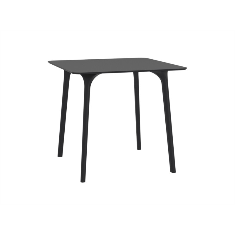 Table carrée 80 cm Intérieur-Extérieur MAYLI (Noir) - image 57983
