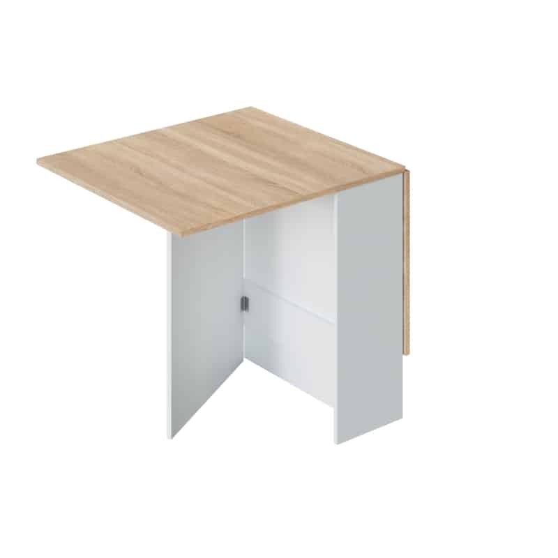 Extendable auxiliary table L31-140xD77 cm VESON (White, Oak) - image 58011