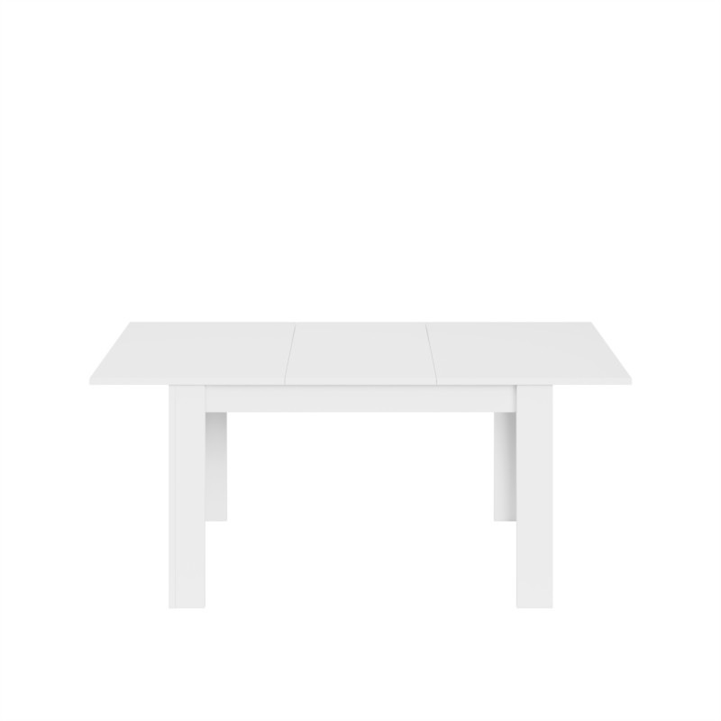 Table à manger extensible L140, 190 cm VESON (Blanc brillant)